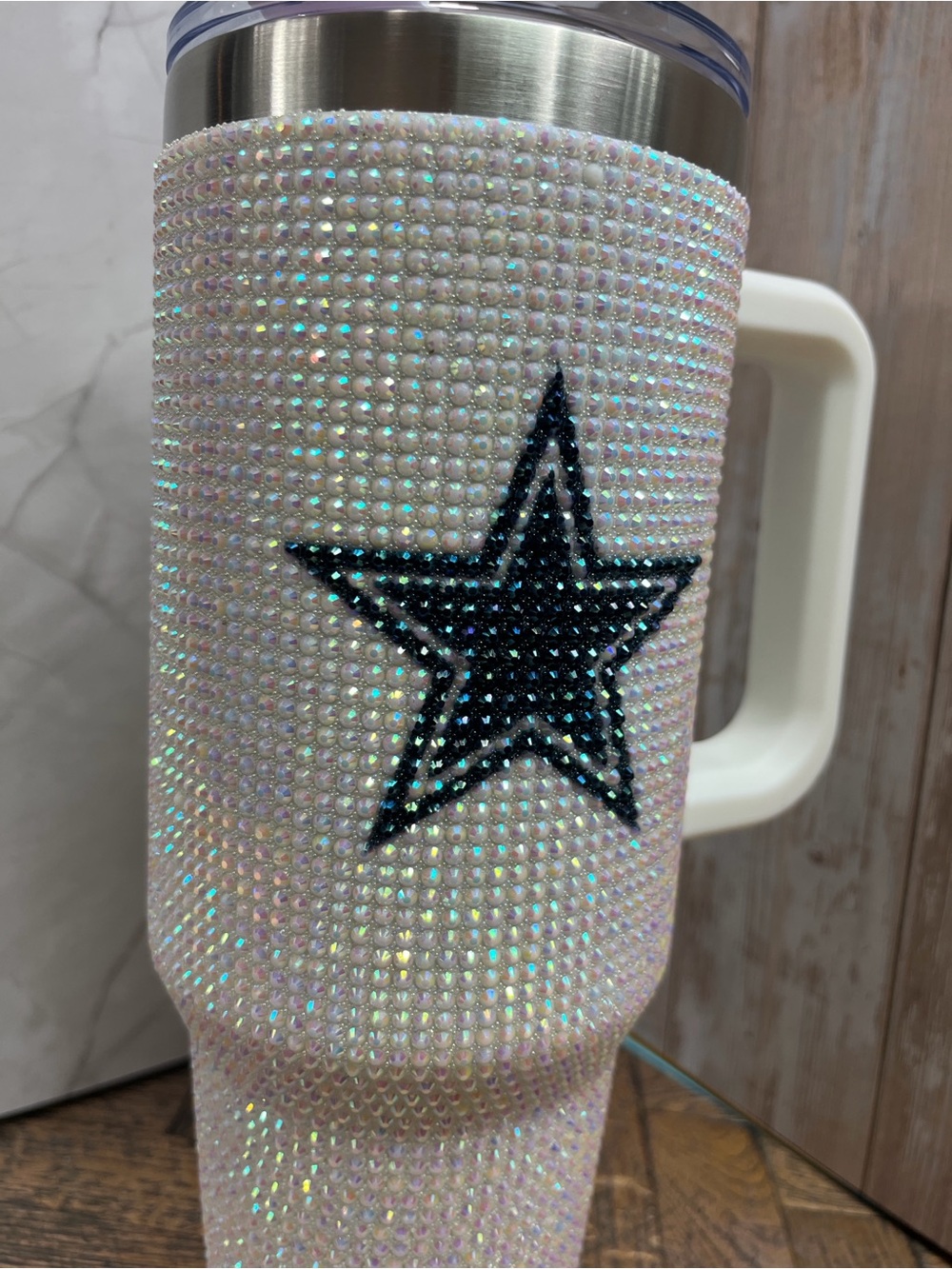 Dallas Cowboys Officially Licensed Game Day Rhinestone Bling 40 oz Tumbler - Picture 5 of 11